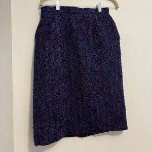 Women’s Vintage Multicolor Tweed Skirt Size 10